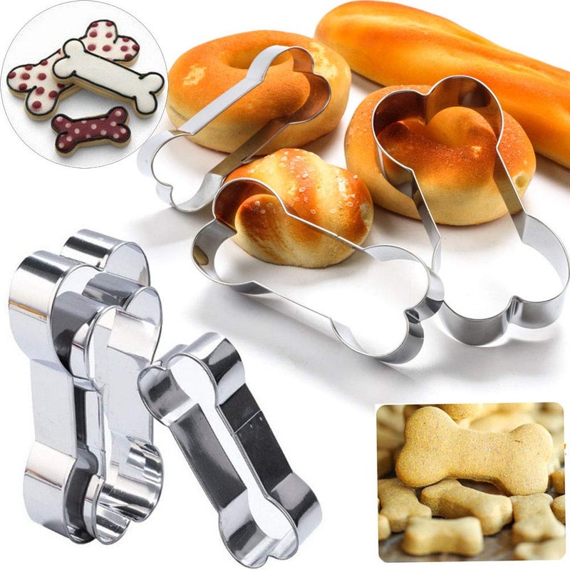 Ausplua 7 Pack Dog Treat Molds, Puppy Paw and Bone Molds, Non-stick Dog Ice Molds Trays, Reusable Baking Molds for Chocolate, Candy, Cupcake, Biscuits- perfect Puppy Cookie Molds for Pet lovers - Image 5
